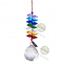 Rainbow Maker Crystal Suncatcher Chandelier Ball Prism Pendulum Pendant Decor   392099357324